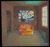 Couch with Van Gogh